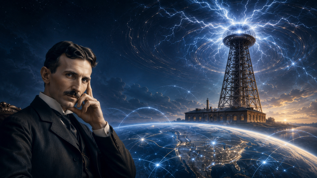 Nikola Tesla — historical archive image used for educational purposes