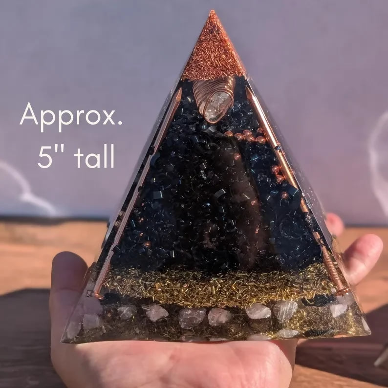 Large Orgonite Pyramid Shungite — handmade orgonite — True Orgonite