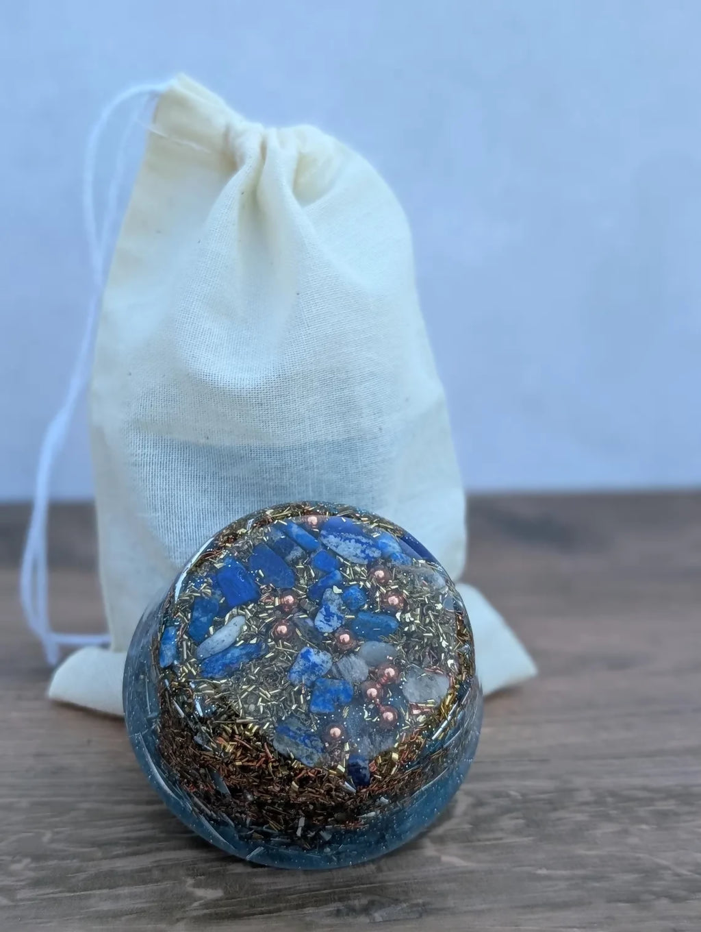 Orgonite Tower Buster Blue Resin — handmade orgonite — True Orgonite