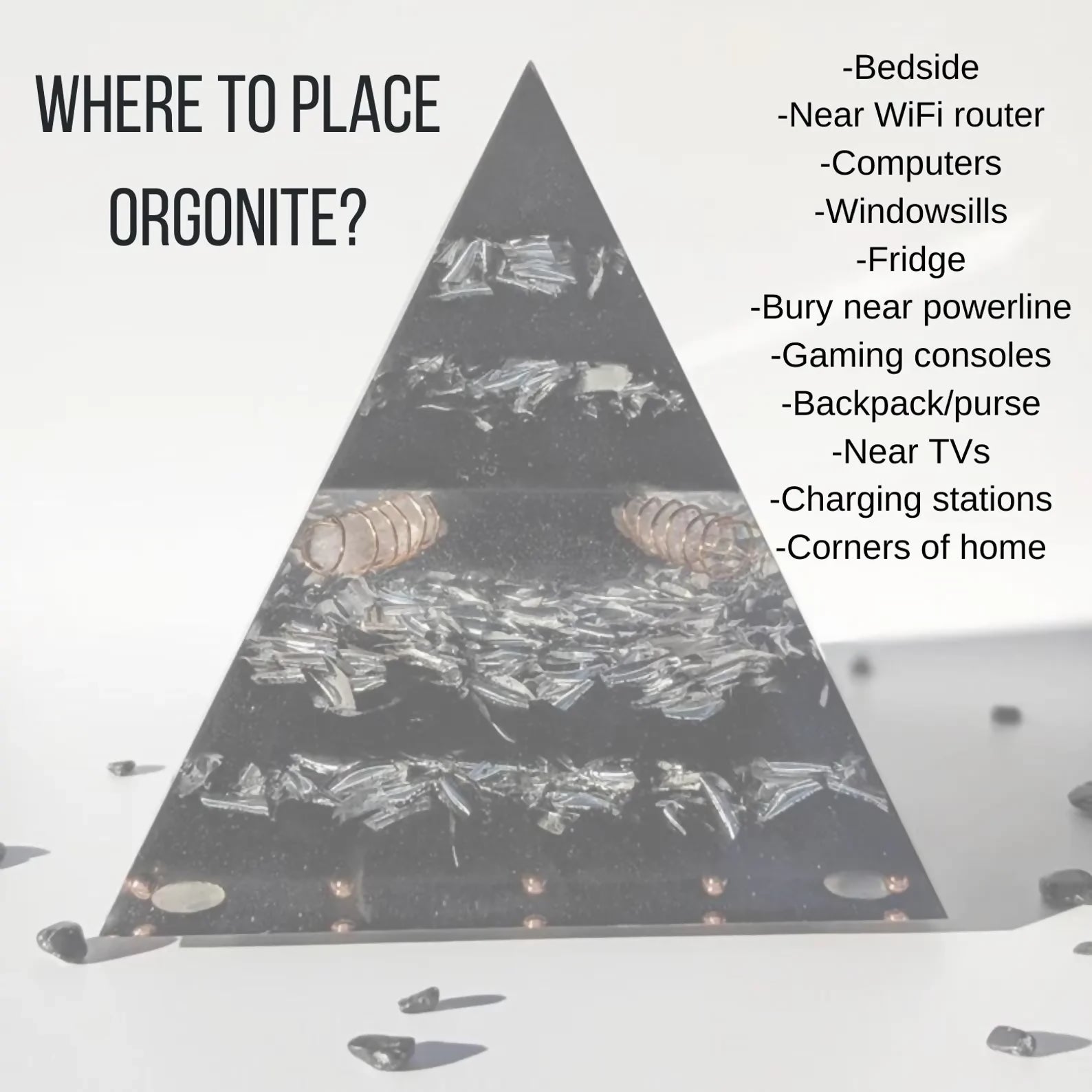 Hexagonal Amethyst Orgone Pyramid – Orgone Energy Harmonising
