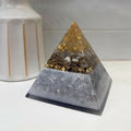 Lace Agate Orgonite Pyramid — handmade orgonite — True Orgonite