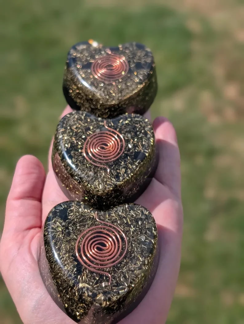 Heart Orgonite Tower Buster – Orgone Energy Harmonising