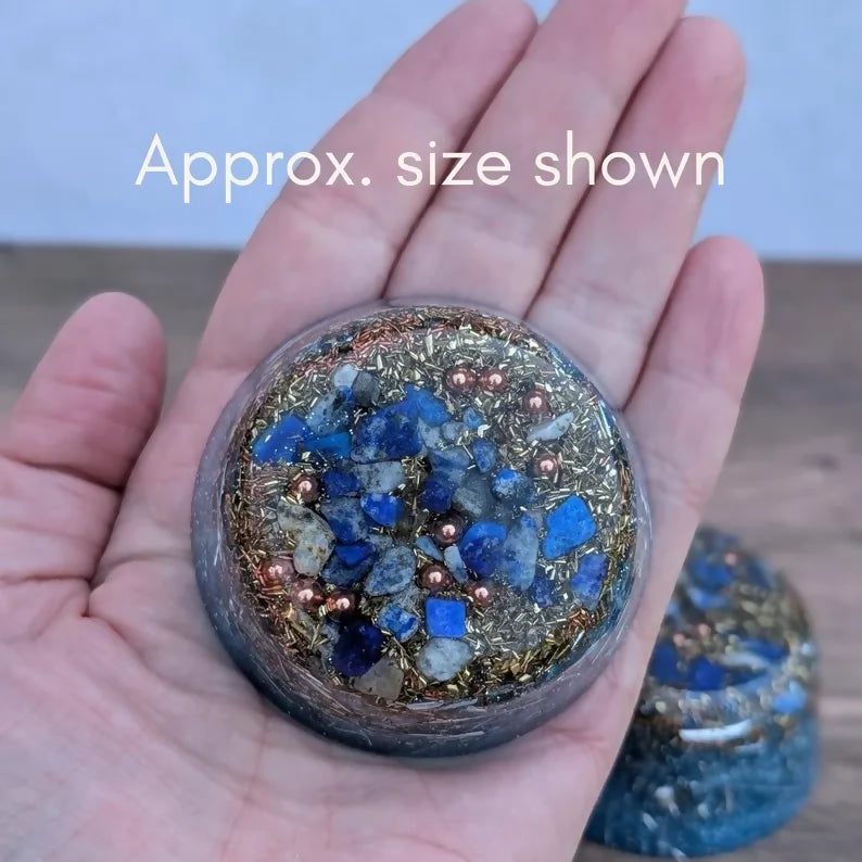 Orgonite Tower Buster Blue Resin — handmade orgonite — True Orgonite