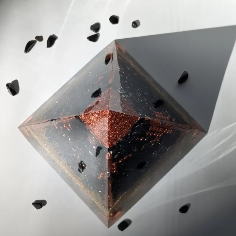 Large Orgonite Pyramid Shungite — handmade orgonite — True Orgonite