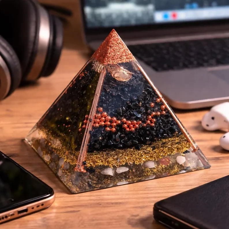 Large Orgonite Pyramid Shungite — handmade orgonite — True Orgonite