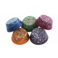 Five low, rounded Slick Jim tower busters in blue, green, pink, orange and purple, with visible metallic flecks