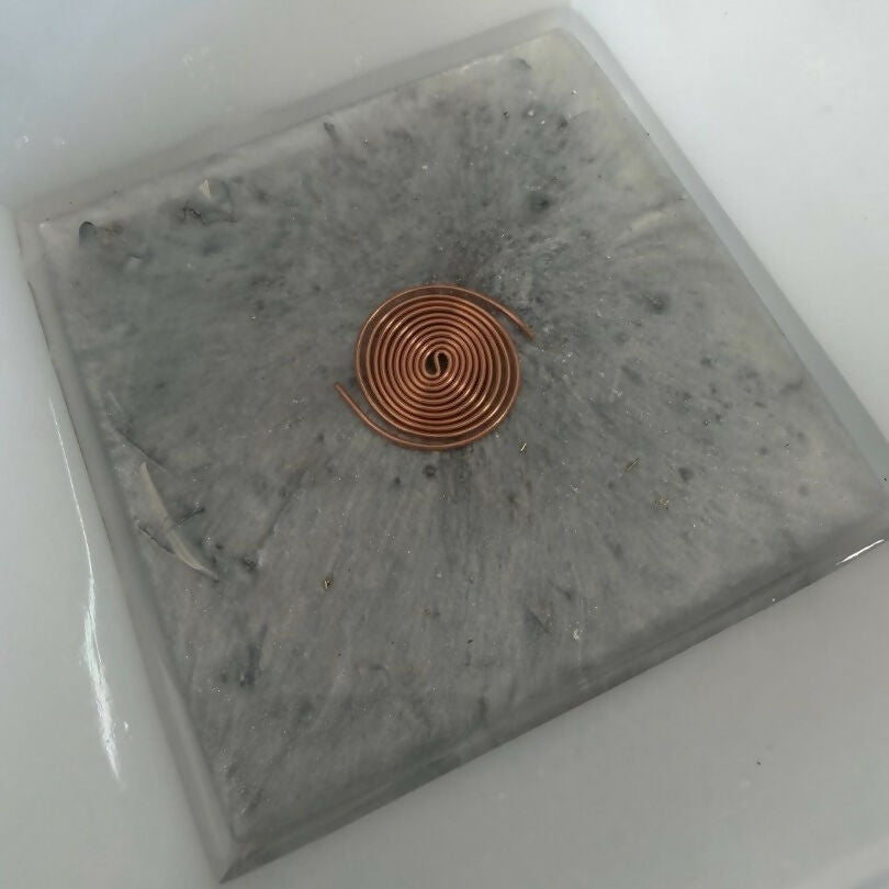 Lace Agate Orgonite Pyramid — handmade orgonite — True Orgonite
