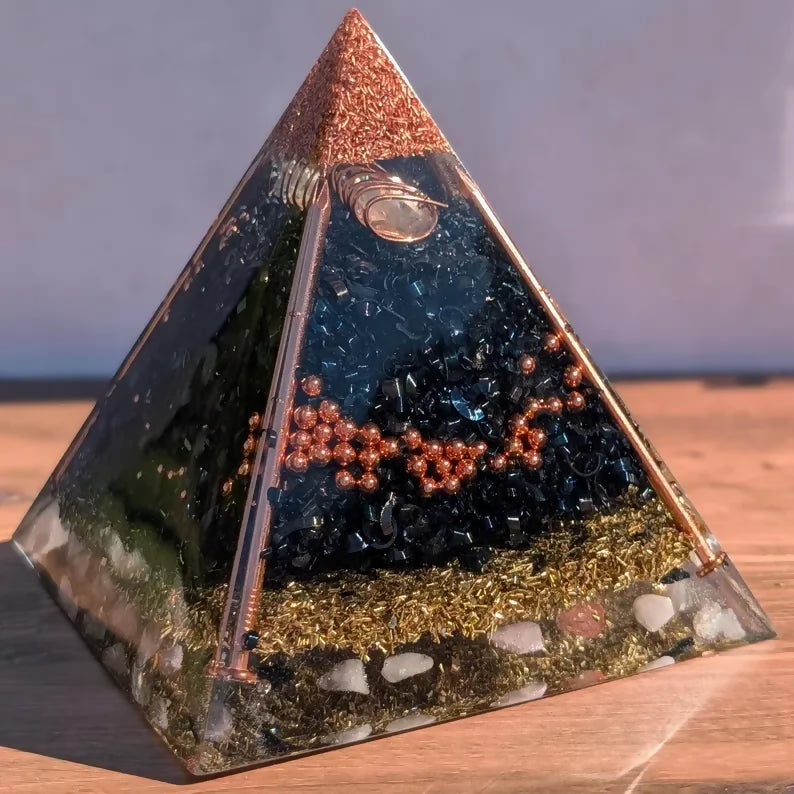 Large Orgonite Pyramid Shungite — handmade orgonite — True Orgonite