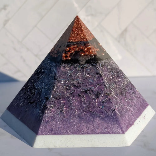 Amethyst Orgone Pyramid