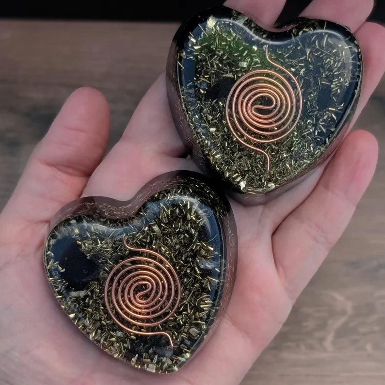 Heart Orgonite Tower Buster – Orgone Energy Harmonising
