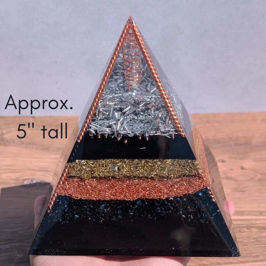 Large Orgonite Pyramid — handmade orgonite — True Orgonite
